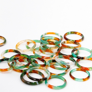 Bague anneau en verre hotsell