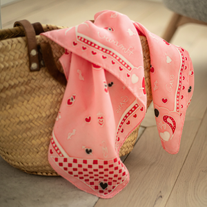 TANDEM JE T'AIME : Foulard + Collier amulette soleil