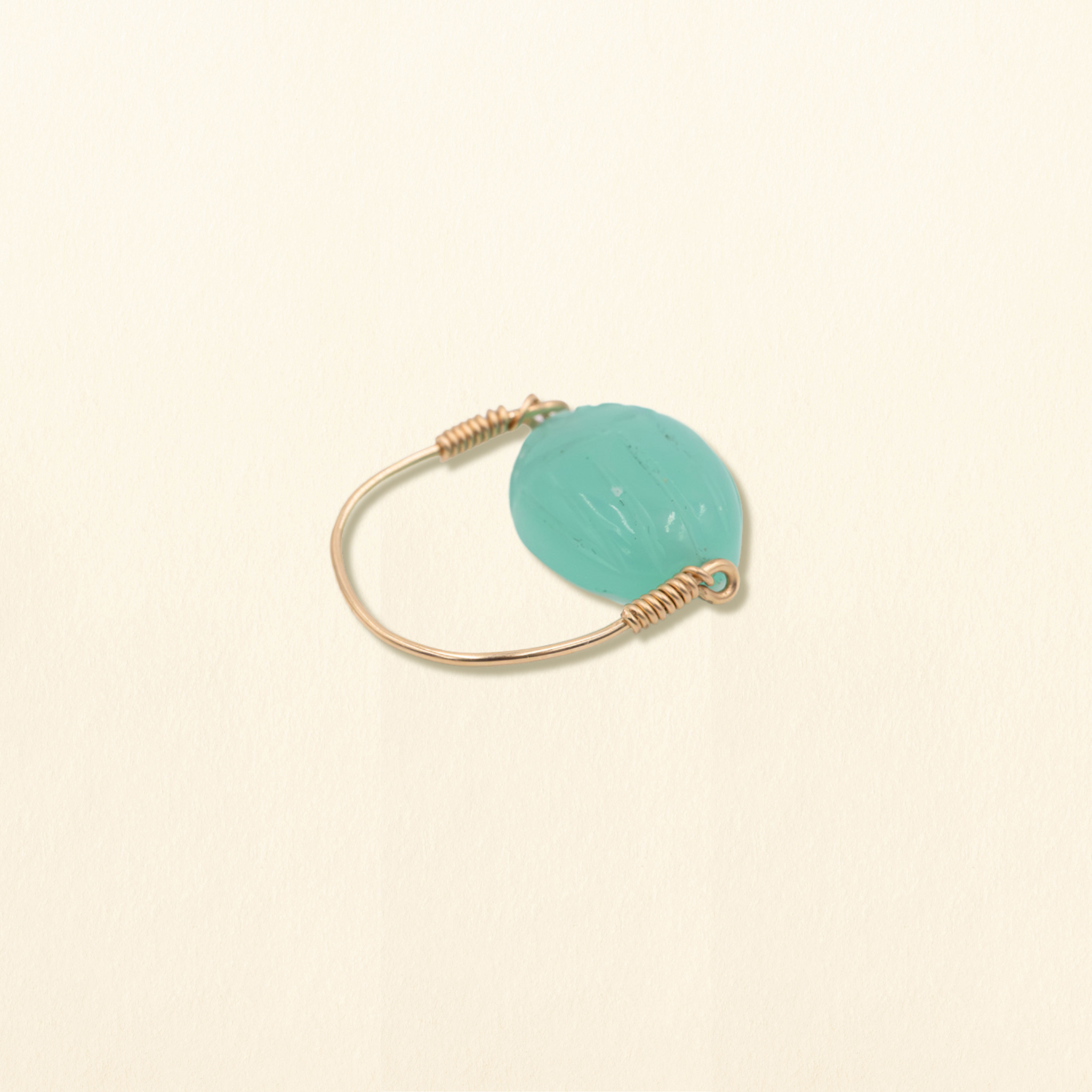 Bague Scarabée | Bleu ciel