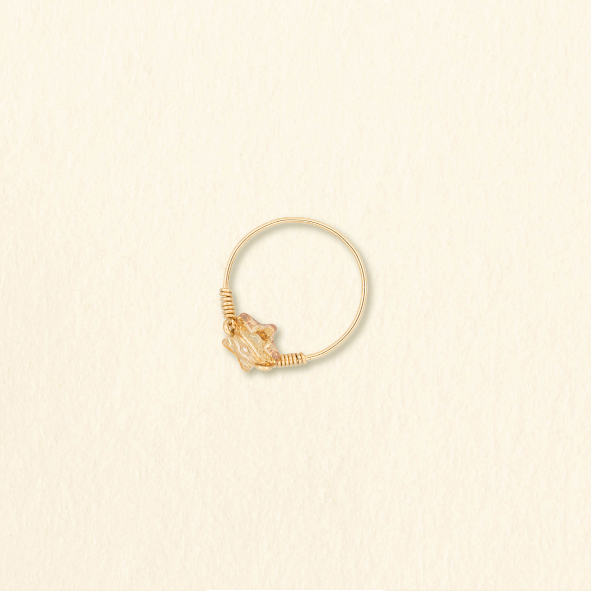 Bague Candy Étoile | Ombre dorée