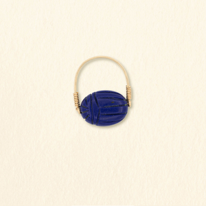 Bague Scarabée | Bleu nuit