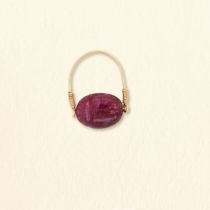 Bague Scarabée | Framboise