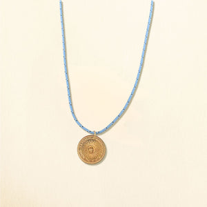Necklace 'Argentine Peso' JEAN BLUE - NEW