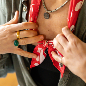 Bague Scarabée | Vert sapin