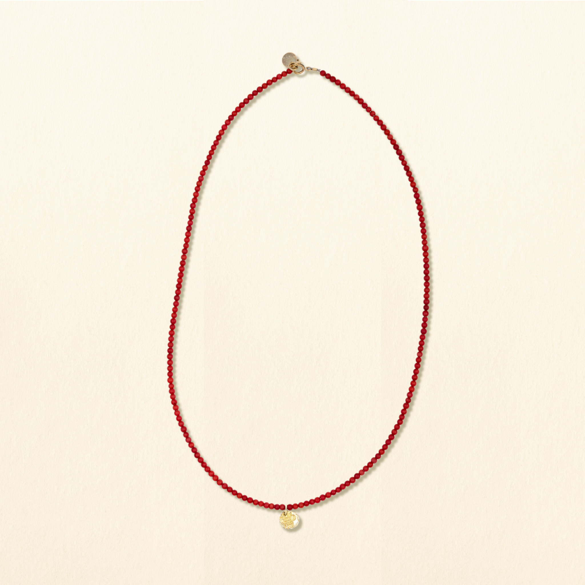 Collier perles rouges | Indienne