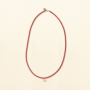 Collier perles rouges | Indienne