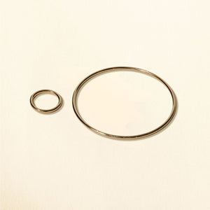 Vermeil round wire bracelet