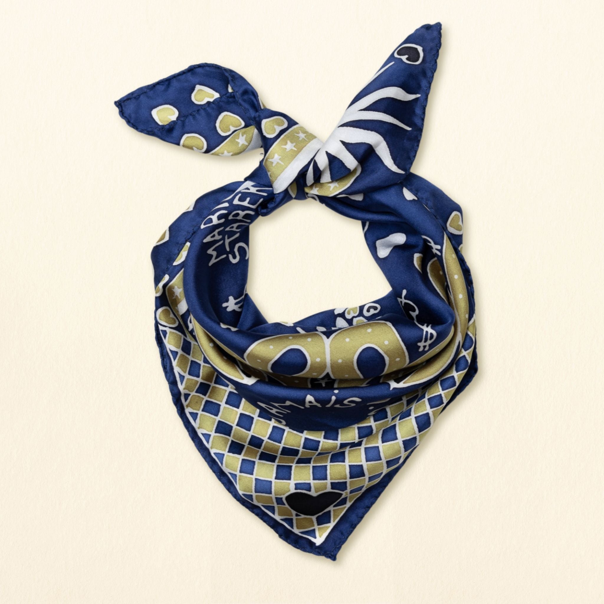 Foulard BLEU ABYSSAL - Série 02 - Marie Starek x Majaurel