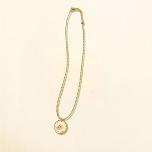 Necklace 'Argentine Peso' PETAL YELLOW