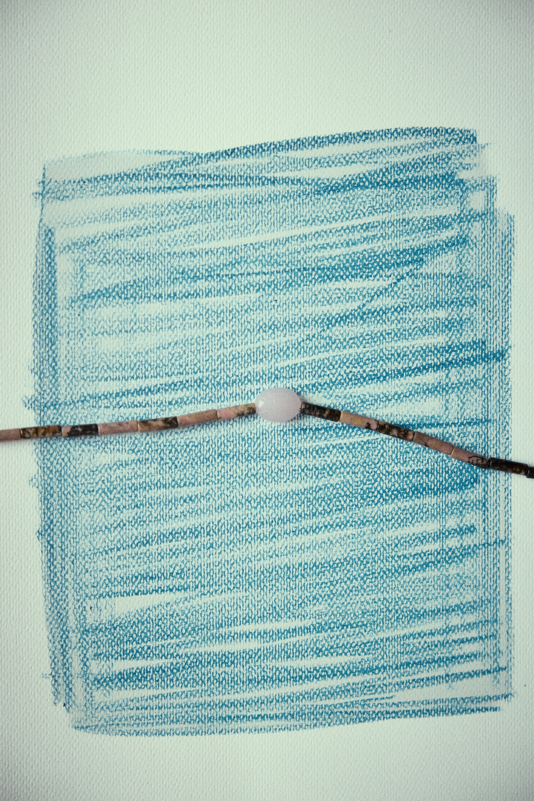 Collier Scarabée | Tubes Milky rose