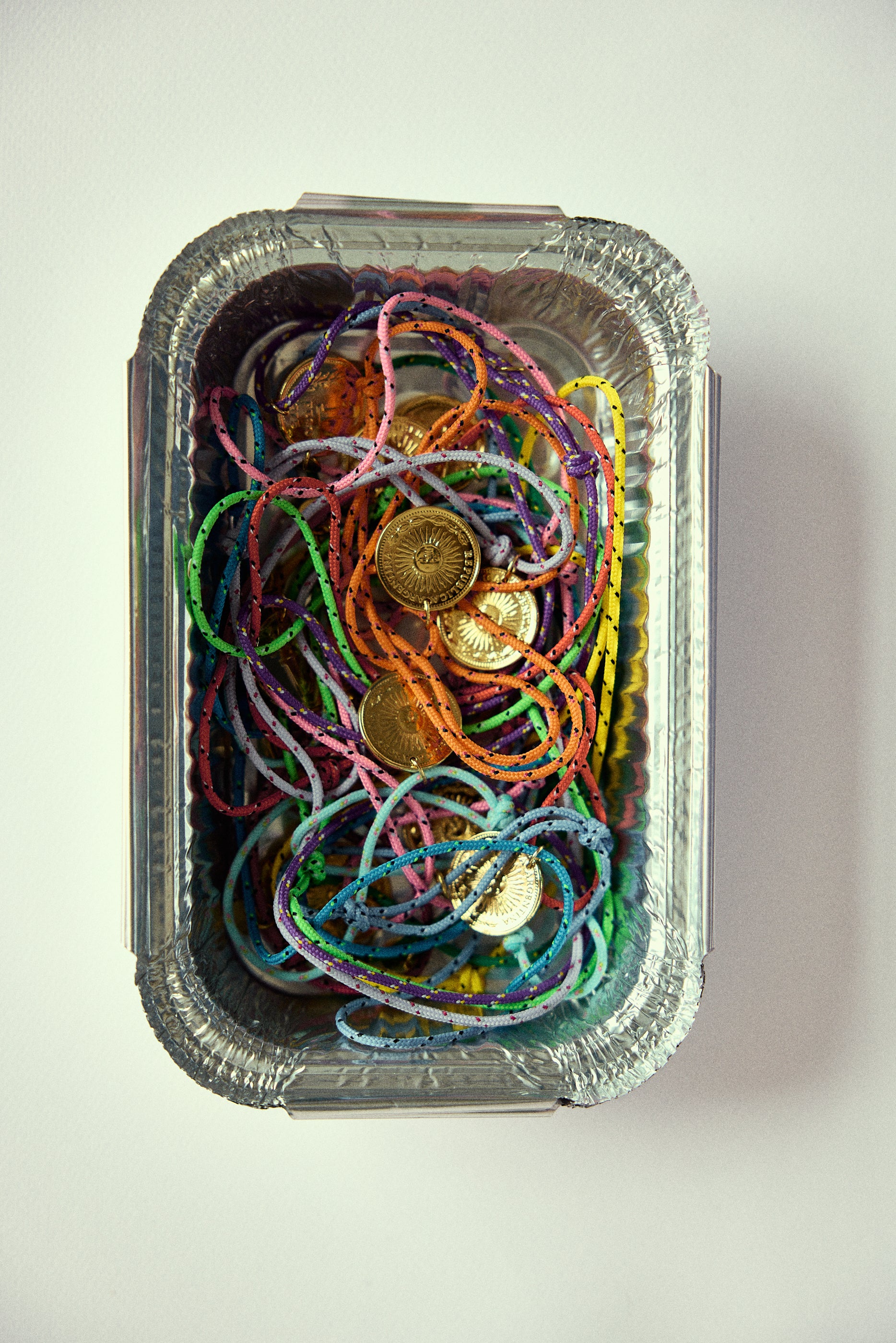 Halskette 'Argentinischer Peso' FLIEDER