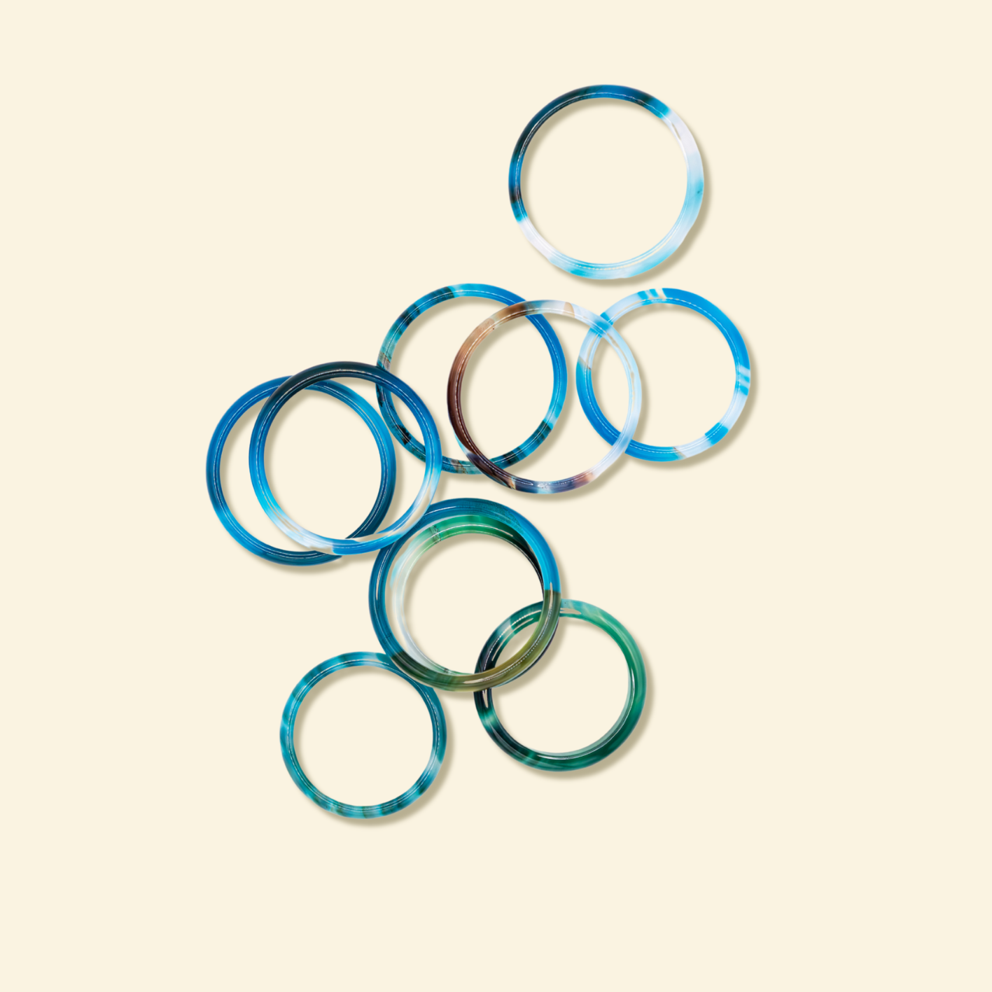 Anneau | Bleu Vert