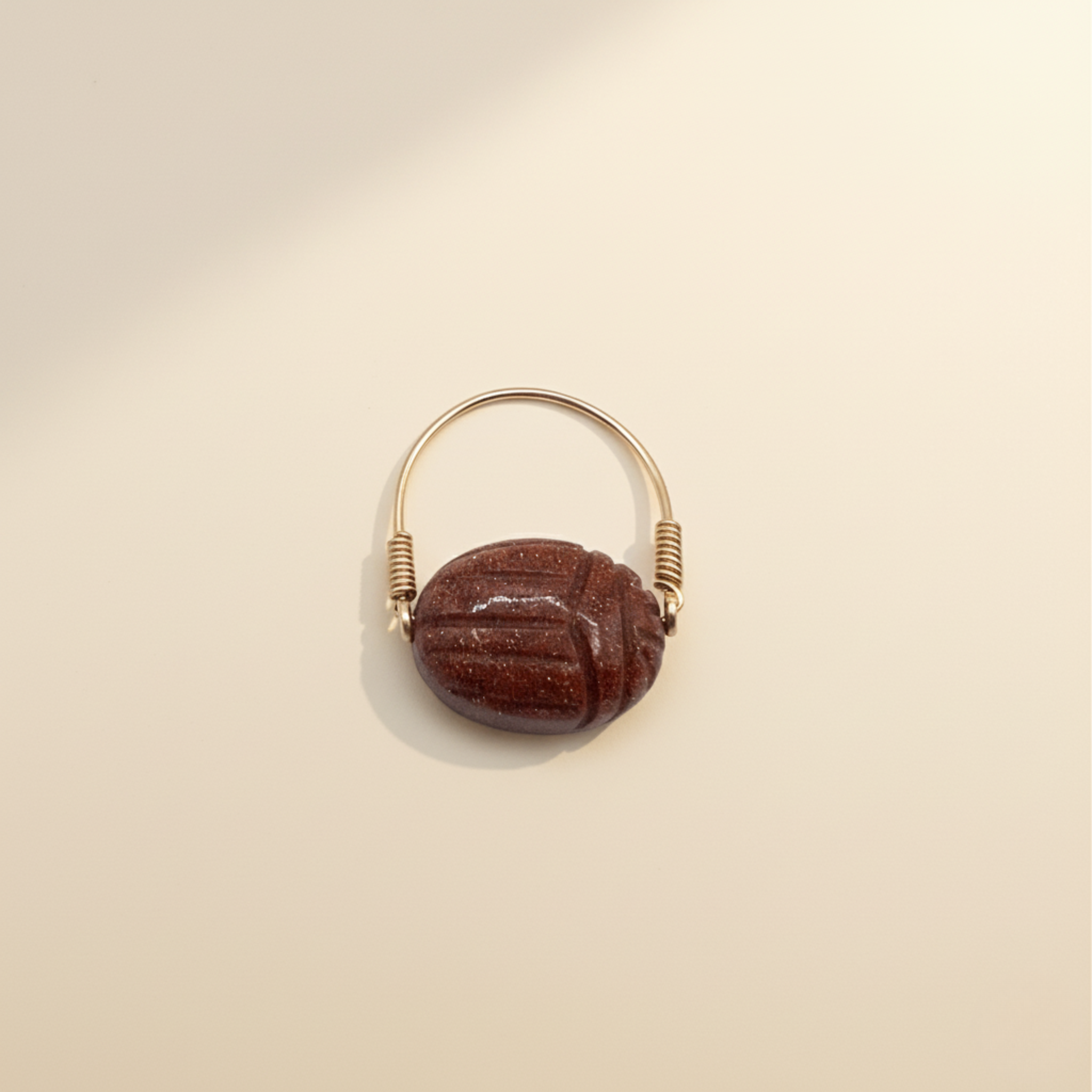 NEW | Bague Scarabée | Glowy Brown